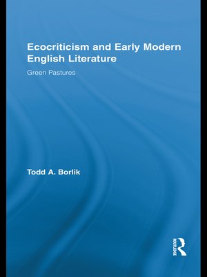 cover image of Ecocriticism and Early Modern English Literature